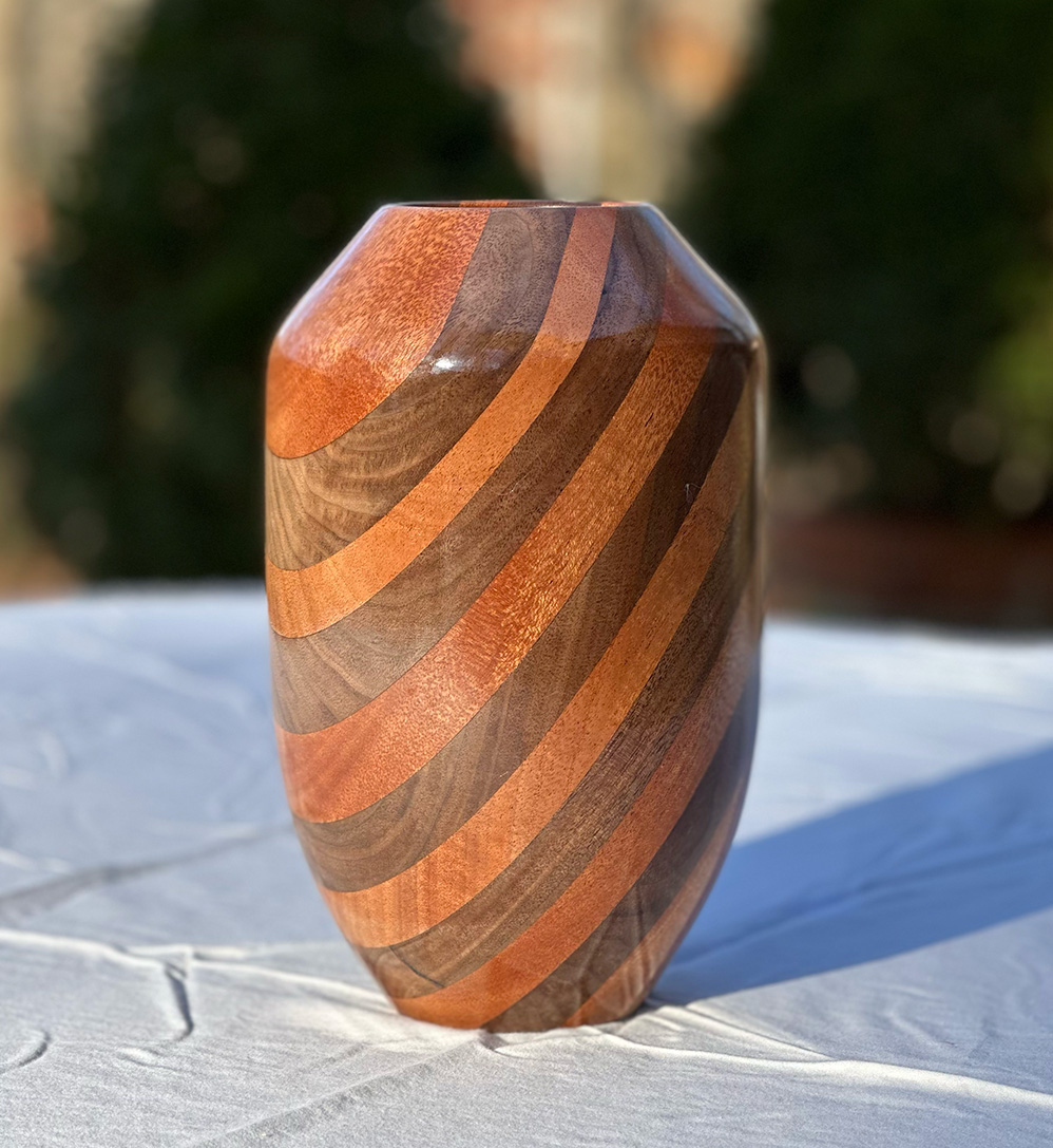 Mahogany and Walnut Swirl