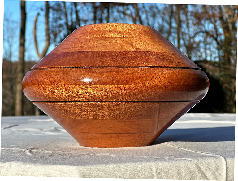 Mahogany Hollow Form Small